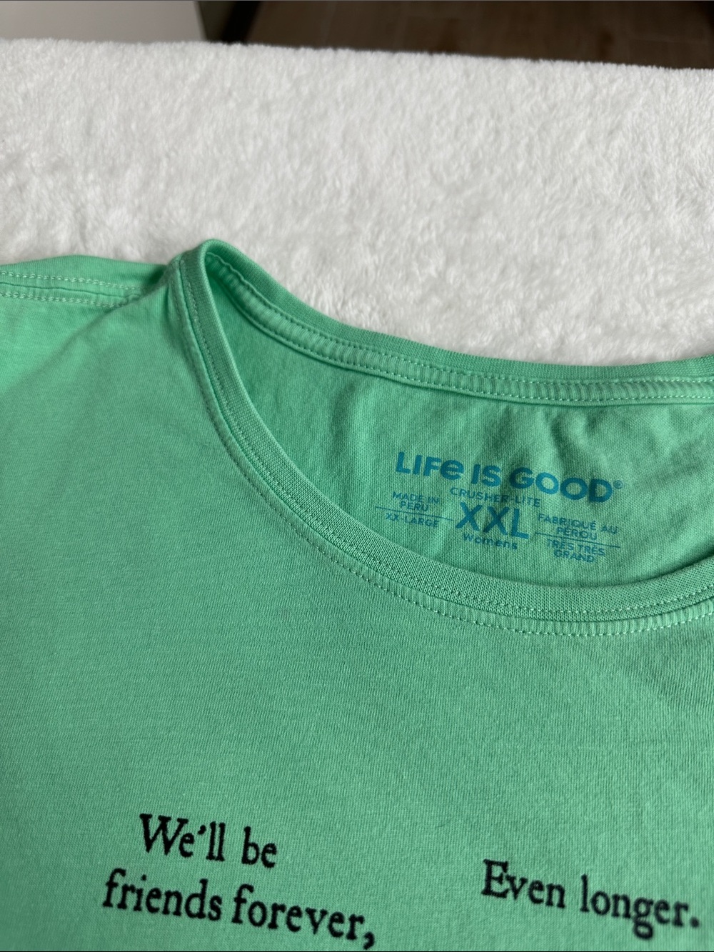 Life Is Good light Green Winnie the Pooh & Piglet Graphic Tee - Picture 3 of 7